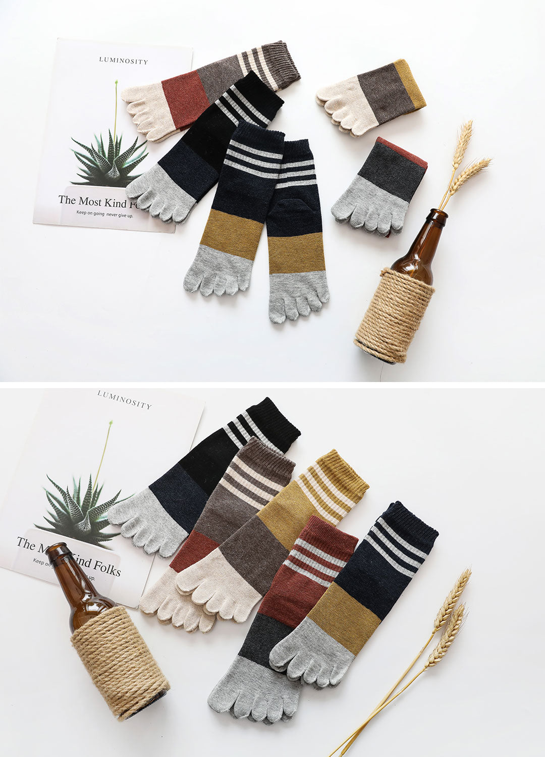 LOFIR 89035-MX-5 pack toe socks