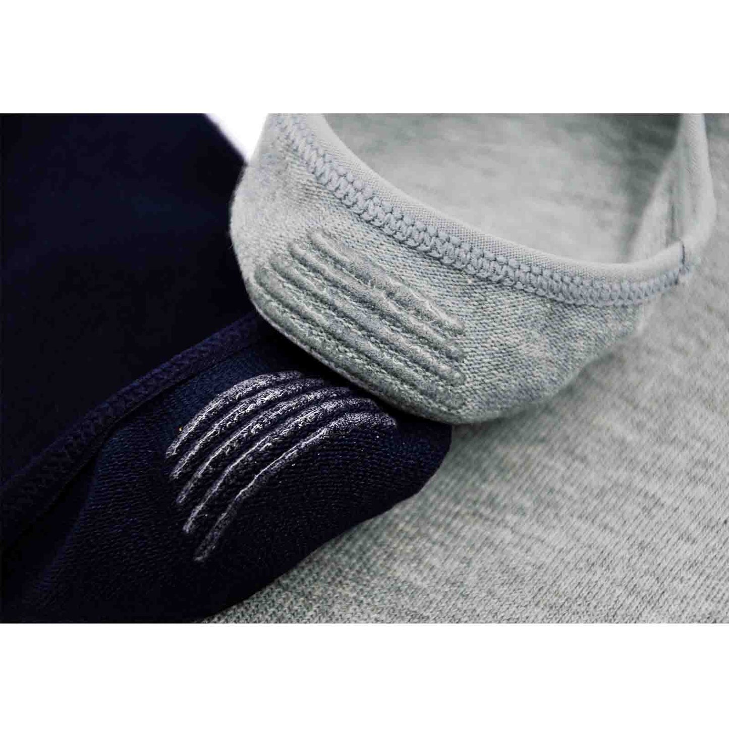 LOFIR MT3204-BK ZBU WH GY-4 Pack toe socks