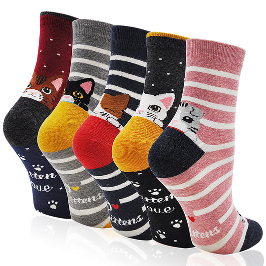 LOFIR 86113-MX-5 pack cat socks