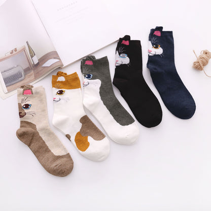 LOFIR 82707-MX-5 pack cat socks