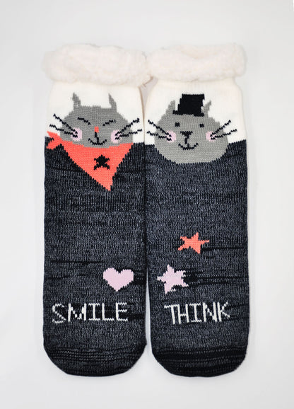 LOFIR 88218-GY cat-1 pack funny socks