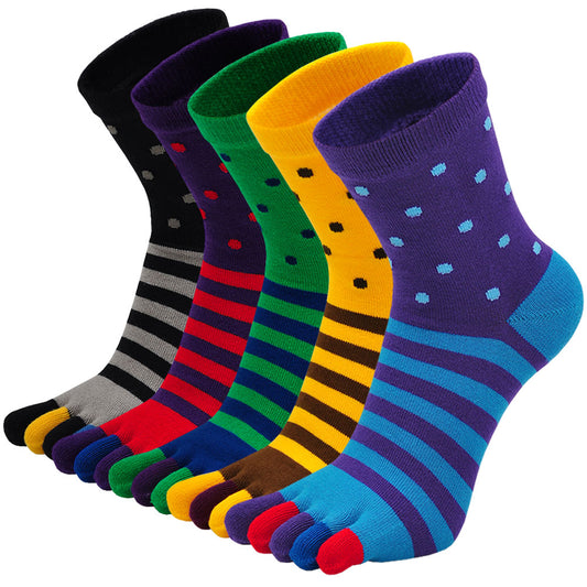 LOFIR 88777-A-MX-5 pack toe socks