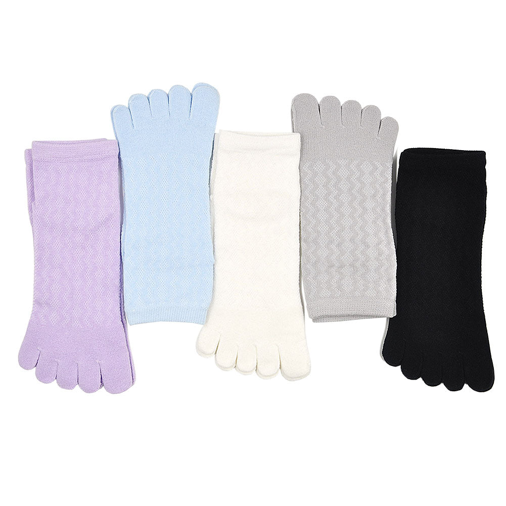 LOFIR ZW101-mixed color-5 pack toe socks