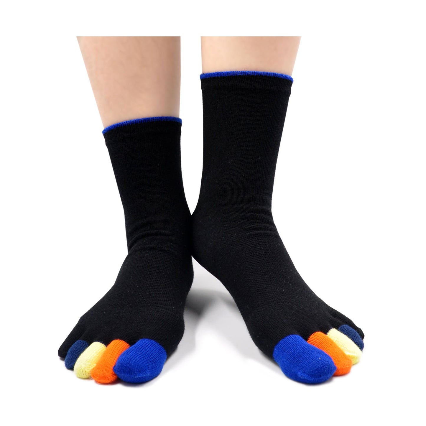 LOFIR YF0027-mixed color-5 pack toe socks